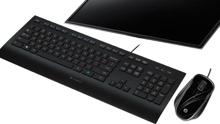 Logitech Corded Keyboard K280e Black USB